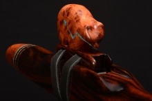 Macassar Ebony Native American Flute, Minor, Mid A-4, #F3J